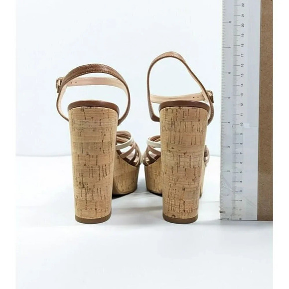 Kate Spade Women's Glow Leather Dressy Platforms Multi Toast Size 10 (MSRP $228) - Picture 7 of 10